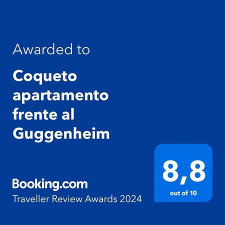 Coqueto apartamento frente al Guggenheim Bilbau Exterior foto